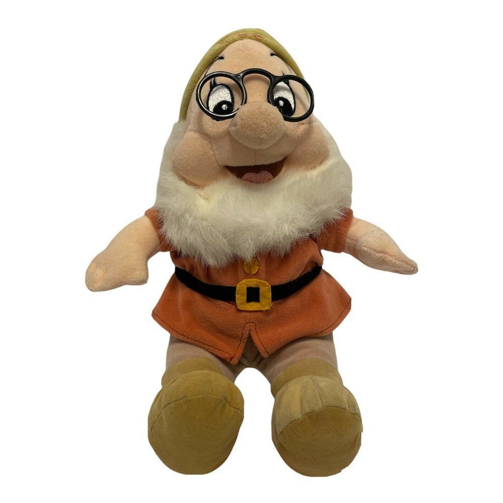 12" Doc Dwarf Disney Store Snow White Stuffed Plush Toy